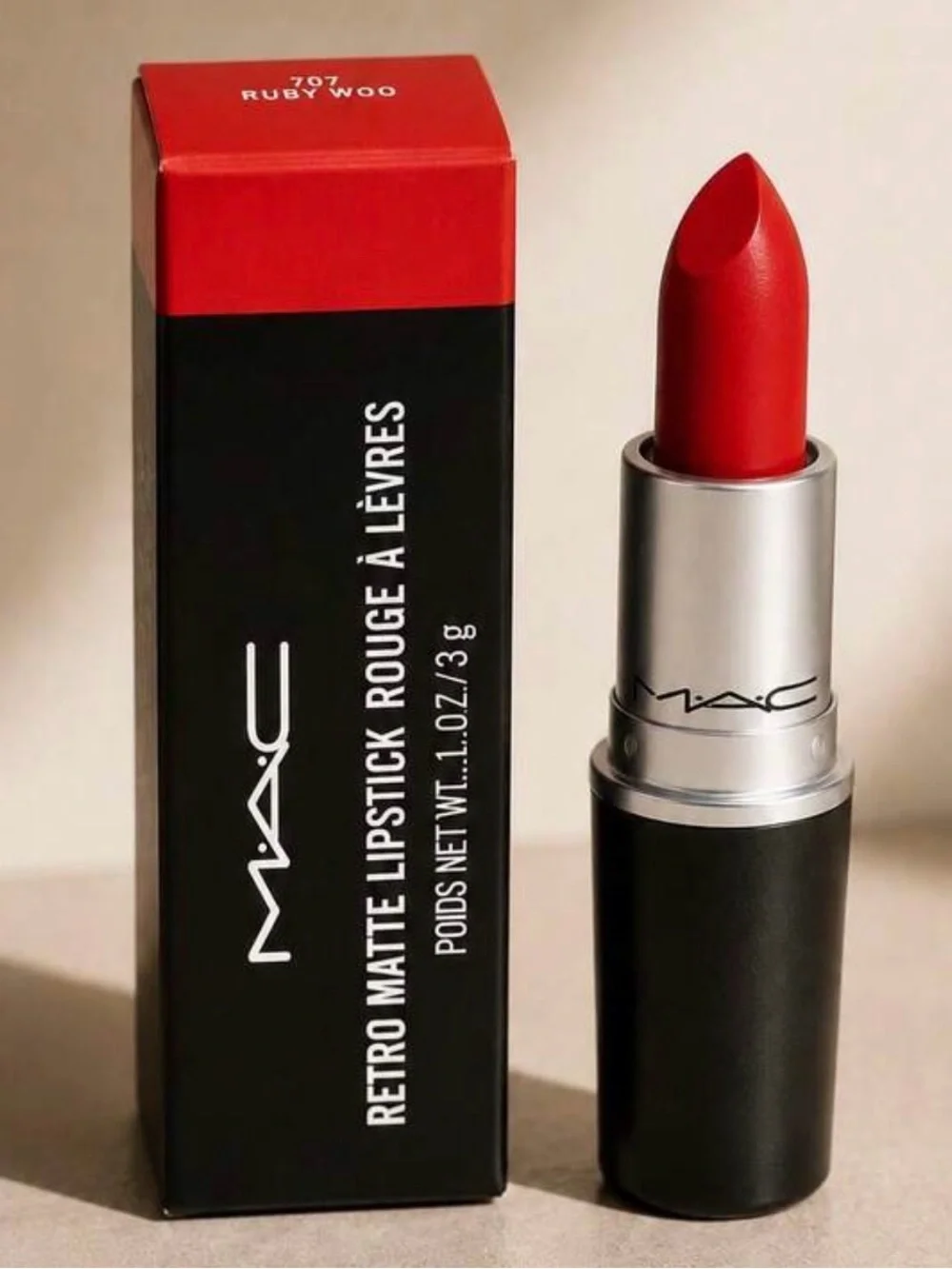 MAC Cosmetics Classic Red Lipstick - Vibrant Ruby Woo Red